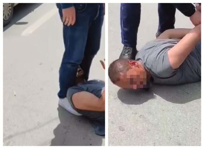 Momenti kur policia arreston një burrë në Prizren dyshohet se vodhi
